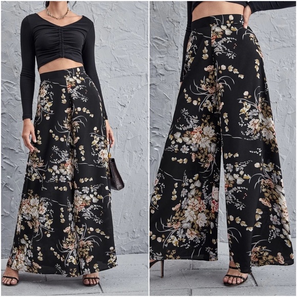 Boho Plus Wide Leg Palazzo Pants - Picture 6 of 10